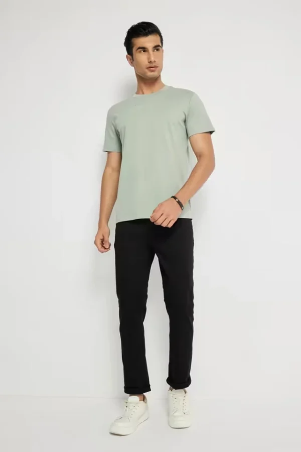 Light Wash Cotton Slim Fit Men's Jeans